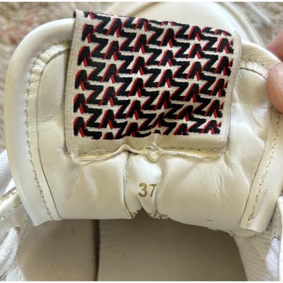 Zadig & Voltaire Women's Tennis Sneakers White Leather Size 37 - Picture 8 of 11